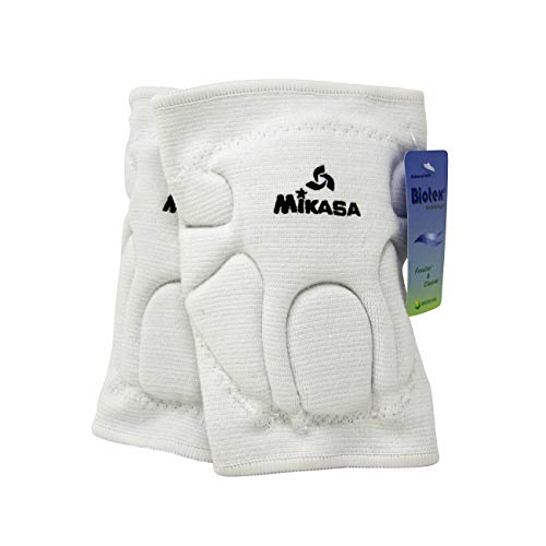 Mikasa 830JR Competition Antimicrobial Kneepad, White