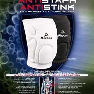 Mikasa 830JR Competition Antimicrobial Kneepad, White