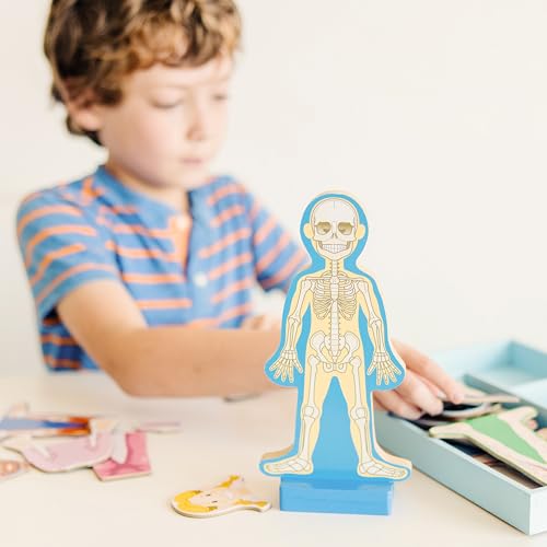 Melissa & Doug Magnetic Human Body Anatomy Play Set With 24 Magnetic Pieces and Storage Tray