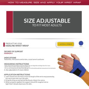 OTC Kidsline Wrist Wrap, Compression Support, Reversable