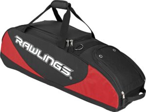 rawlings player preferred wheel bag, scarlet