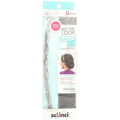 Scunci Effortless Beauty Headbands, 1 Count (Pack of 2)