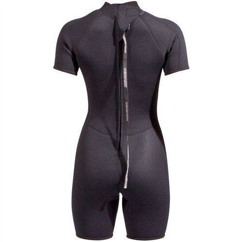 NeoSport Men's and Women's 3mm Short Wetsuit - Scuba Diving, Snorkeling and Water Sports - Comfort, Flexible and Anatomical Fit - Internal Key Pocket and Adjustable Collar,14