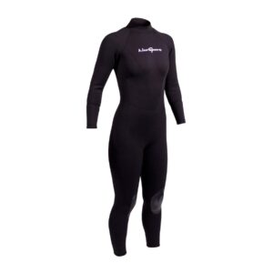 NeoSport Wetsuits Women's Premium Neoprene 1mm Full Suit, Black, 14 - Diving, Snorkeling & Wakeboarding