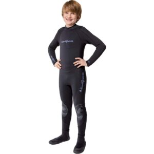 neosport wetsuits junior premium neoprene 3mm junior full suit, black, 12 - diving, snorkeling & wakeboarding