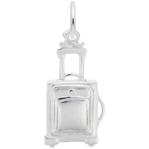 rembrandt charms suitcase charm, sterling silver