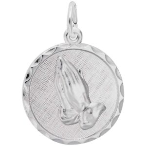 rembrandt charms serenity prayer charm, sterling silver