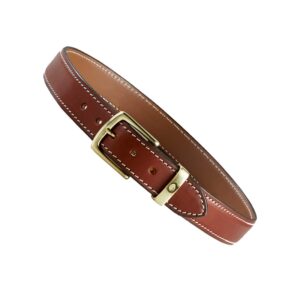 Aker Leather unisex adult Plain apparel belts, Tan, 44 US