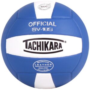 tachikara institutional quality composite volleyball, royal-white