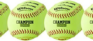 WILSON A9331ASA Series Softball (12-Pack), 11-Inch, Optic Yellow