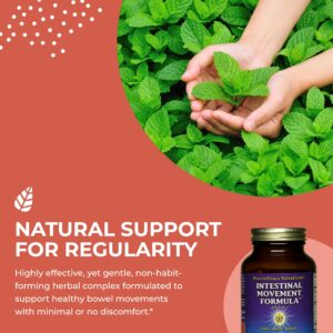 HEALTHFORCE SUPERFOODS Intestinal Movement Formula - Natural Laxative Supports Bowel Regularity - All-Natural Digestion Supplement to Support Constipation - Gluten-Free & Vegan - 120 Capsules