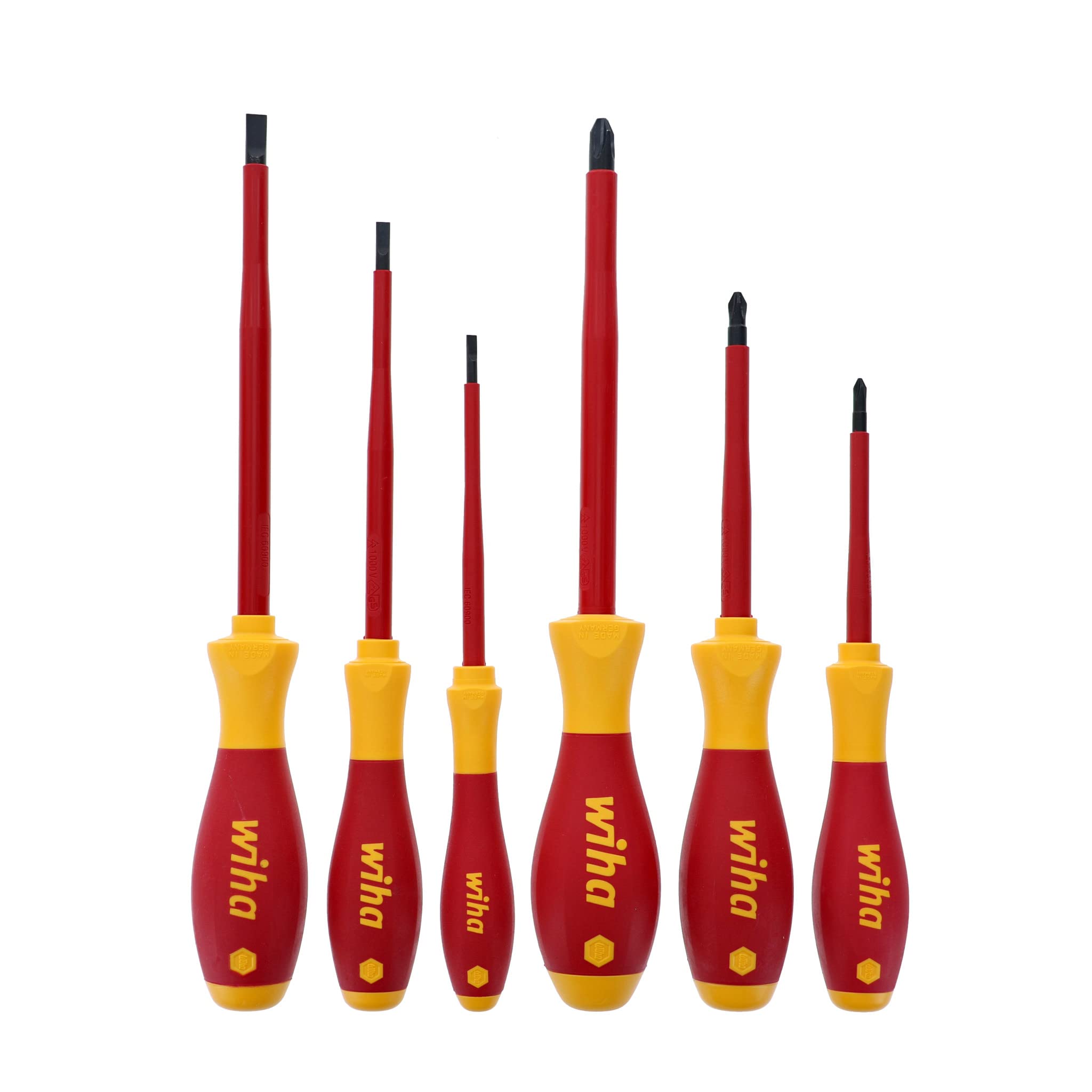 Wiha 32092 Slotted And Phillips Insulated Screwdriver Set, 1000 Volt