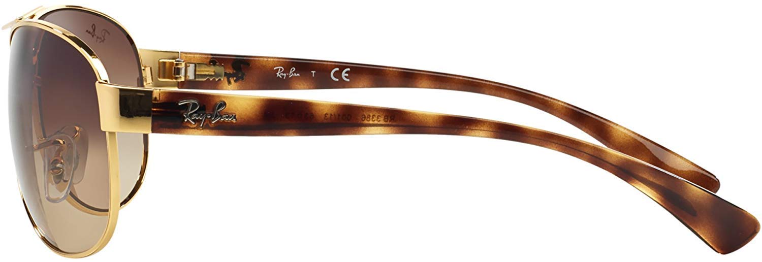 Ray-Ban Sunglasses - RB3386 / Frame: Gold Lens: Brown Gradient (63mm)