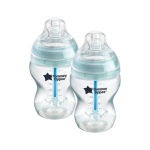 tommee tippee closer to nature 260 ml/9fl oz anti-colic plus feeding bottles ...