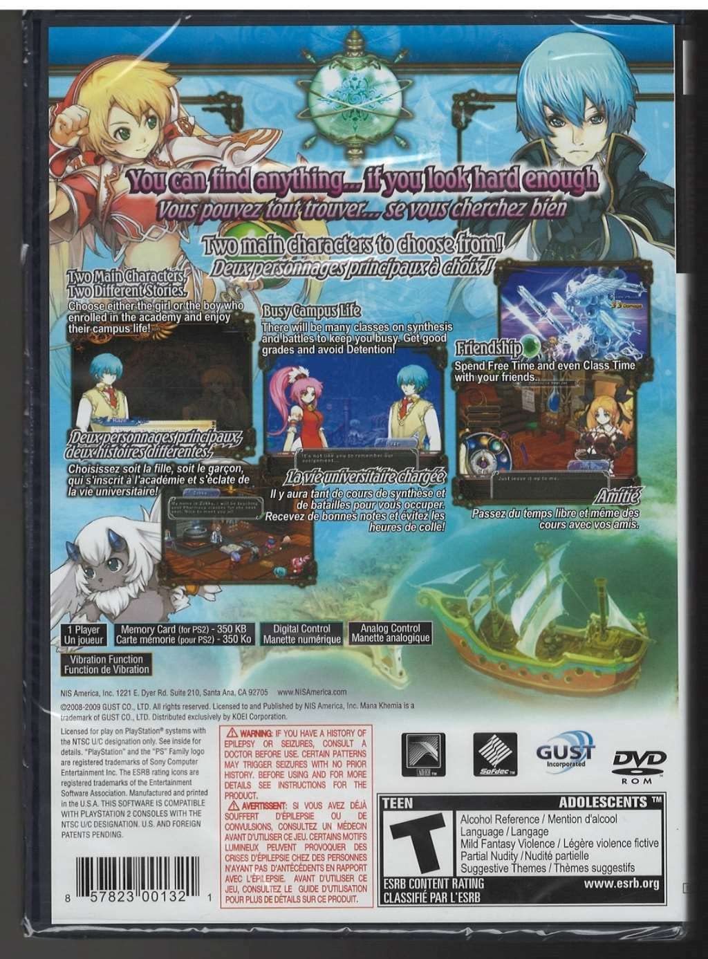 Mana Khemia 2: Fall Of Alchemy - PlayStation 2