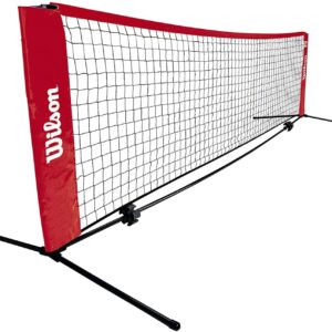 WILSON EZ Tennis Net (18-Feet),Black/Red