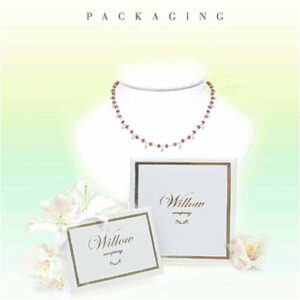 Willow Company Studio 925 Amelia CZ Hearts by the Metre 60 inch Sterling Silver Necklace