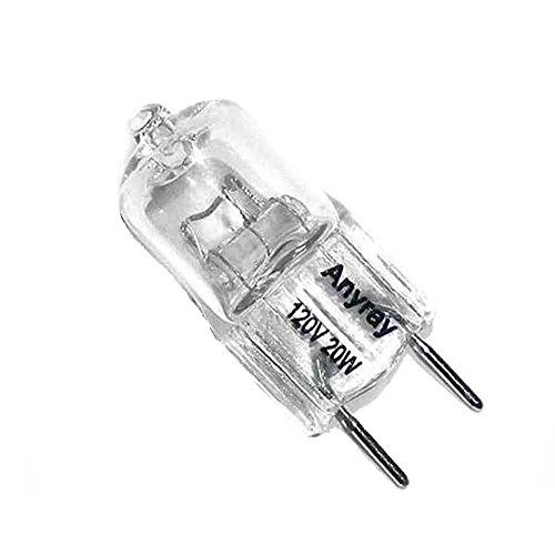 Anyray® A1700Y (12)-Pack G8 Base 120V 20W JCD Type Halogen Lights Bulbs