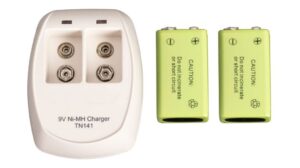 garrett recharger kit for garrett superwand and thd - 2 nimh batteries and 110 volt 1612000