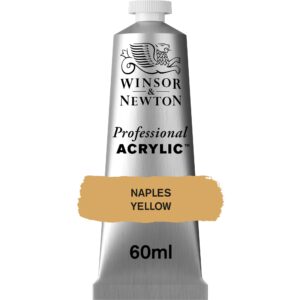 winsor & newton professional acrylic paint, 60ml (2-oz) tube, naples yellow