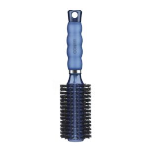 Conair Hair Brush with Boar Bristle, Gel Grips, Round, Medium, Colors May Vary