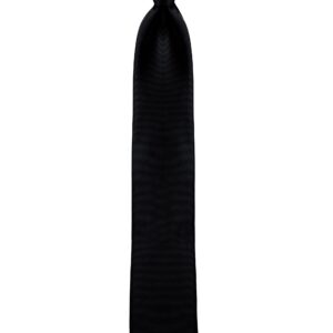 boxed-gifts Clip on Ties for Men - Premium Black Solid Color Clip on Tie