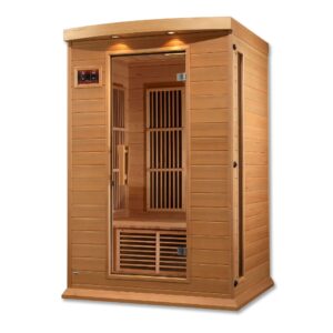 dynamic saunas maxxus toulouse mx-k206-01 low emf (under 8 mg) far infrared sauna - curb side delivery…