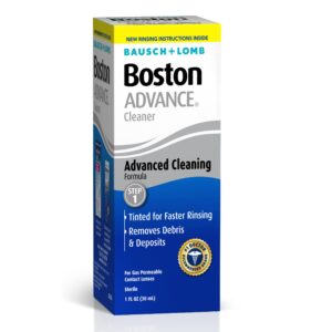 Boston Advance Contact Lens Solution by Bausch+ Lomb, for Gas Permeable Contact Lenses, 1 Fl Oz (Packaging May Vary)