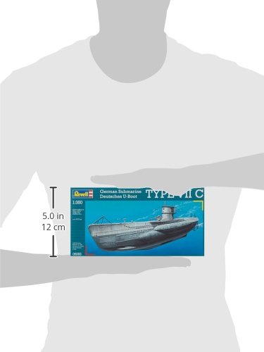 Revell Germany 05093 Type VIIC U-Boat Model Kit Dark Gray