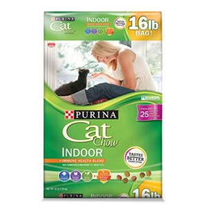 purina cat chow hairball, healthy weight, indoor dry cat food, indoor - 16 lb. bag