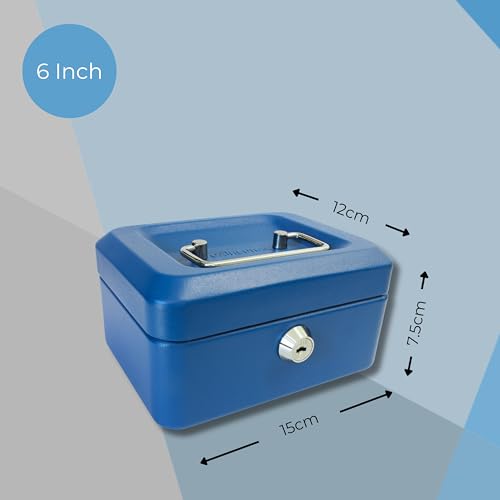 Cathedral 6" Cash box blue