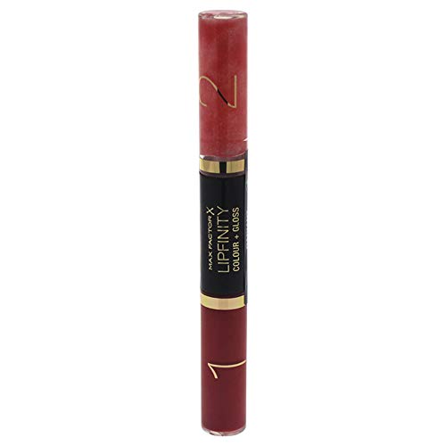 Lipfinity Colour and Gloss - # 560 Radiant Red by Max Factor for Women - 2 x 3 ml Lip Gloss