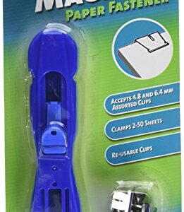 Rexel Magiclip Paper Fastening Device Assorted Colours (50 Max Sheet Capacity)