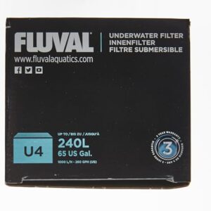 Fluval U4 Underwater Filter, Freshwater and Saltwater Aquarium Filter, A480,Black