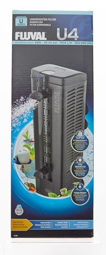 Fluval U4 Underwater Filter, Freshwater and Saltwater Aquarium Filter, A480,Black