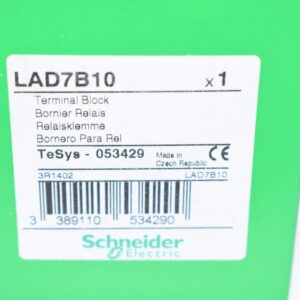 New Schneider Electric LAD7B10 Thermal Overload Relays; 17-25A; Class 21; TeSys D Series