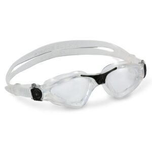 aqua sphere kayenne swim goggles with clear lens (clear/black)