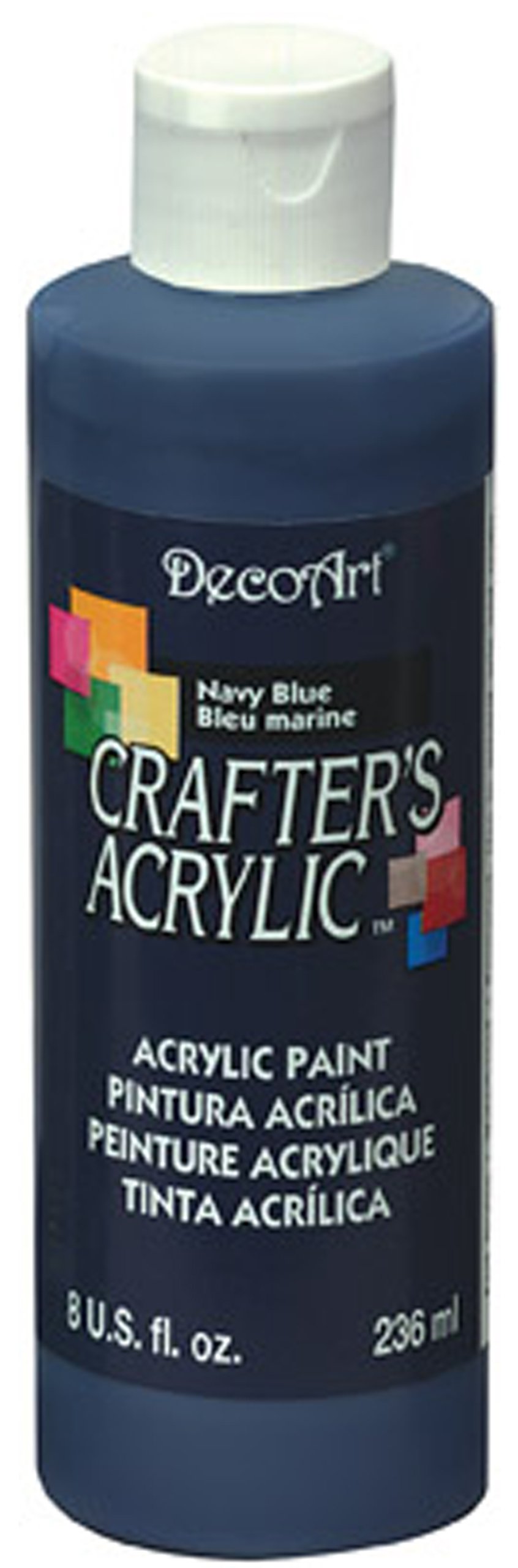 DecoArt Crafter's Acrylic All-Purpose Paint 8oz, Navy Blue