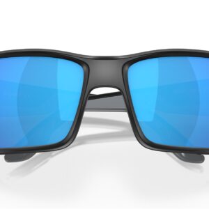 Costa Del Mar Man Sunglasses Matte Black Frame - Blue Mirror Lenses - 63MM