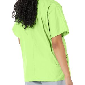 Cherokee Women's V Neck Scrubs Shirt, Lime Green, XXX-Large