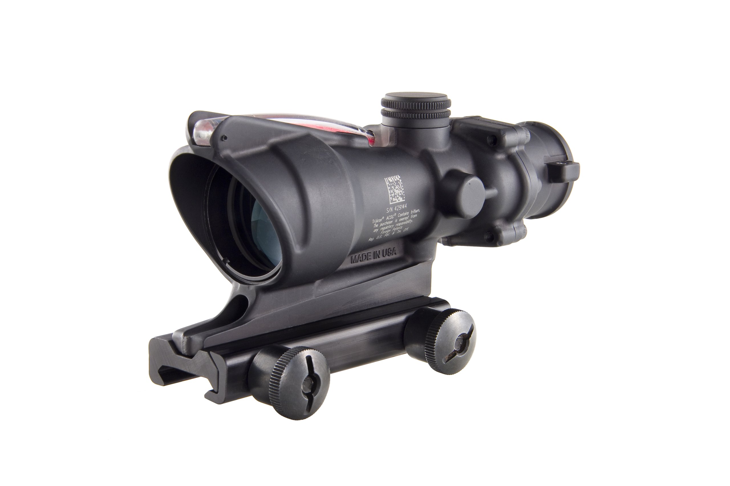 Trijicon ACOG 4 X 32 Scope Dual Illuminated Horseshoe Dot .223 Ballistic Reticle, Red