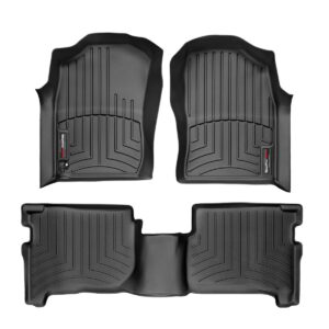 WeatherTech Custom Fit FloorLiners for Toyota 4Runner - 1st & 2nd Row (44123-1-2), Black