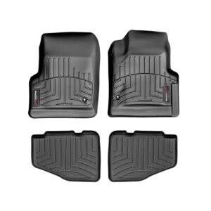 WeatherTech Custom Fit FloorLiners for Jeep Wrangler 2-Door, Wrangler Unlimited 2-Door - 1st & 2nd Row (44042-1-2), Black