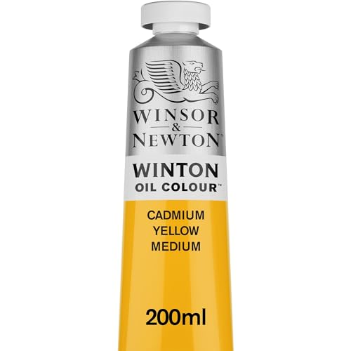 Winsor & Newton Winton Oil Color, 200ml (6.75-oz) Tube, Cadmium Yellow Medium