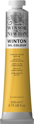 Winsor & Newton Winton Oil Color, 200ml (6.75-oz) Tube, Cadmium Yellow Medium