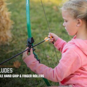 Bear Archery Goblin Bow Set for Youth, Recommended Ages 4-7, Ambidextrous, Continuous Draw Weight Up to 15-18 lb., Continuous Draw Length Up to 22-24-inches