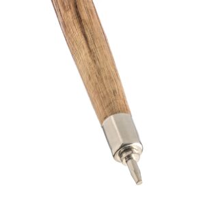 SE Natural Wood Walking Stick with Steel Spike and Metal-Reinforced Tip Cover, 50" - WS632-50