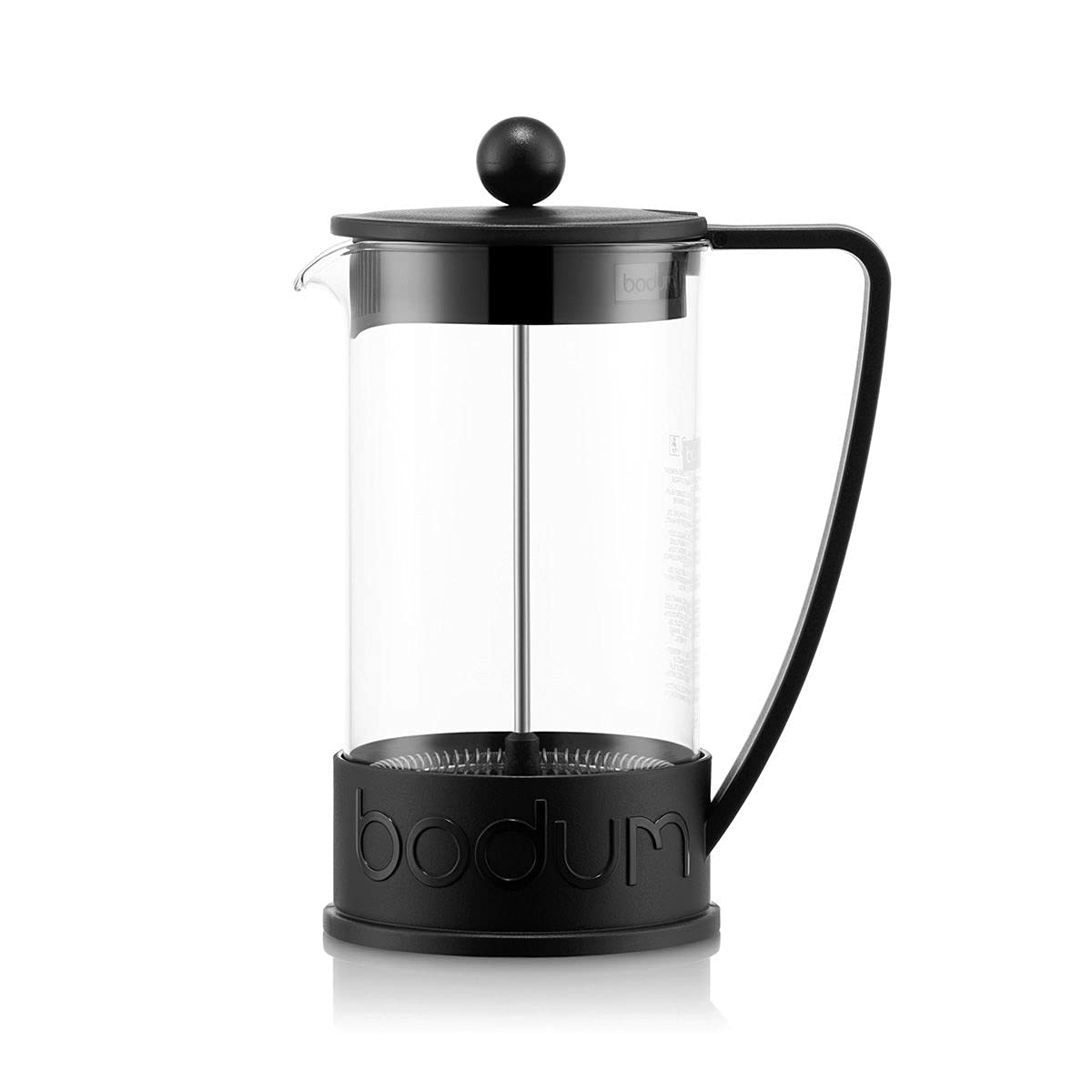 Bodum Brazil Three Cup French Press Coffee Maker - Black, 12 Fl Oz (Pack of 1)