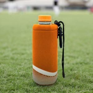 ProActive Sports Neoprene Bottle Holder with Drawstring and Bag Clip for 16-20oz Bottles