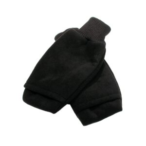 fleece open-ended winter pull-up mitts size large